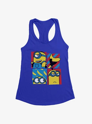 Minions Banana Pop Art Womens Tank Top