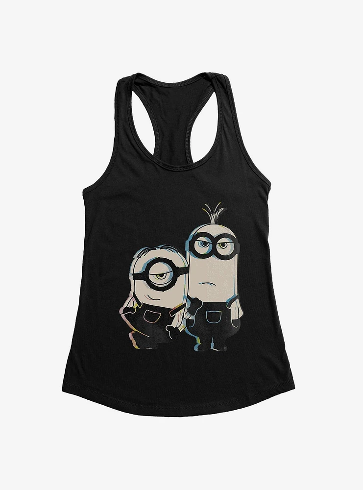 Minions Pose Sketch Art Womens Tank Top