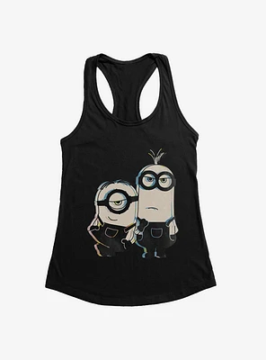 Minions Pose Sketch Art Womens Tank Top