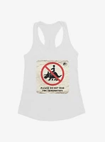 Jurassic World Dominion Do Not Ride Triceratops Womens Tank Top