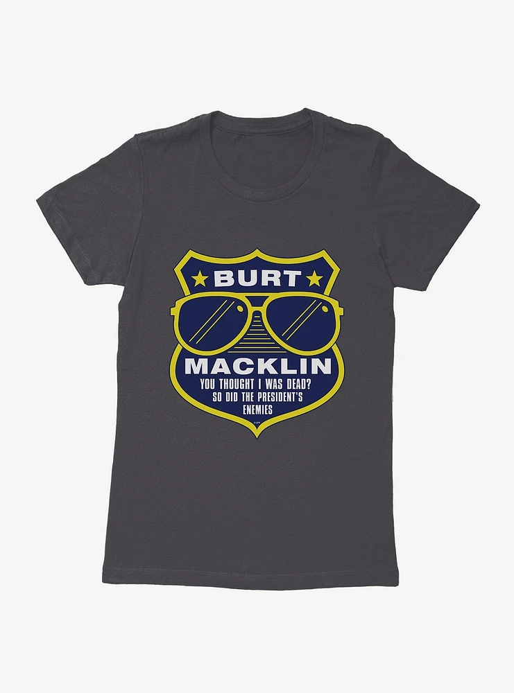 Parks And Recreation Burt Macklin Badge Womens T-Shirt