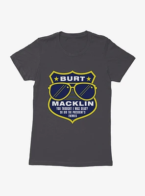 Parks And Recreation Burt Macklin Badge Womens T-Shirt