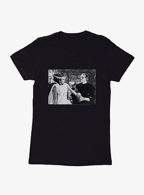 Universal Monsters Bride Of Frankenstein Couple Womens T-Shirt