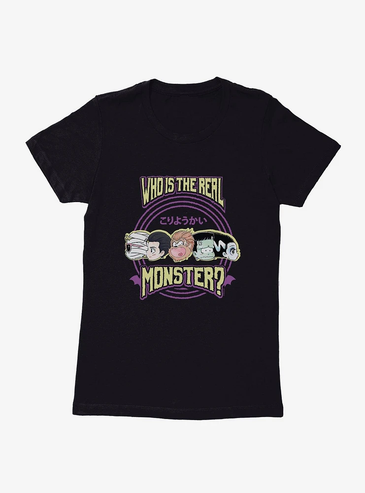 Universal Anime Monsters The Real Monster Lineup Womens T-Shirt