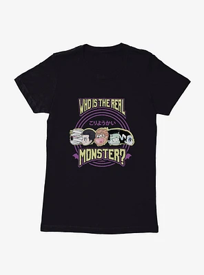 Universal Anime Monsters The Real Monster Lineup Womens T-Shirt