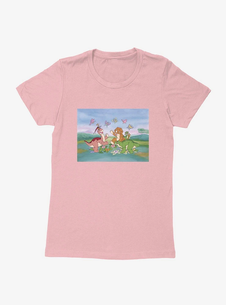 The Land Before Time Butterflies Womens T-Shirt