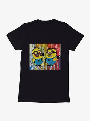 Minions Paint Art Womens T-Shirt