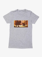Jurassic World Dominion Dinosaur Shadows Womens T-Shirt
