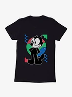 Felix The Cat Diamond Stars Portrait Womens T-Shirt