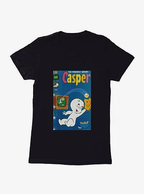 Casper The Friendly Ghost Baseball Comic Cover Womens T-Shirt