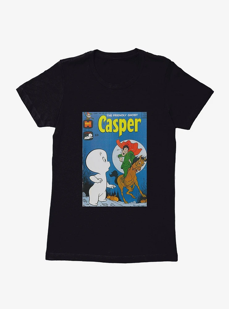 Casper The Friendly Ghost Headless Horseman Comic Cover Womens T-Shirt