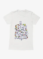 Jurassic World Mr. DNA Life Finds A Way Womens T-Shirt