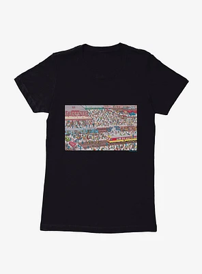 Where's Waldo? Search The Station Womens T-Shirt