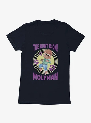 Universal Anime Monsters Hunt Is On Wolfman Womens T-Shirt