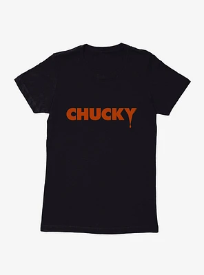 Chucky Classic Red Logo Drip Womens T-Shirt