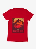 Jurassic Park Welcome Sunset Womens T-Shirt