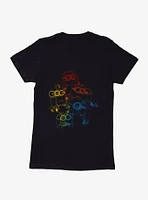 Minions Rainbow Retro 3D Art Womens T-Shirt