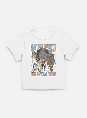 Star Wars A New Hope May The Fourth Be With You  Womens Baby T-Shirt