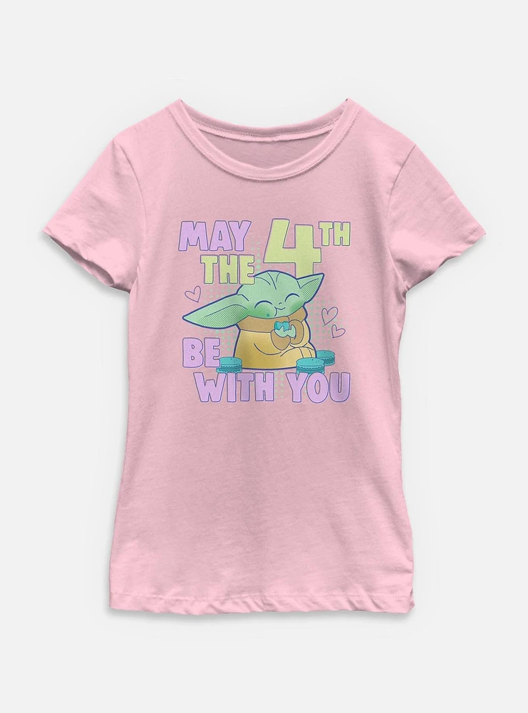 Star Wars The Mandalorian May 4th Grogu Youth Girls T-Shirt