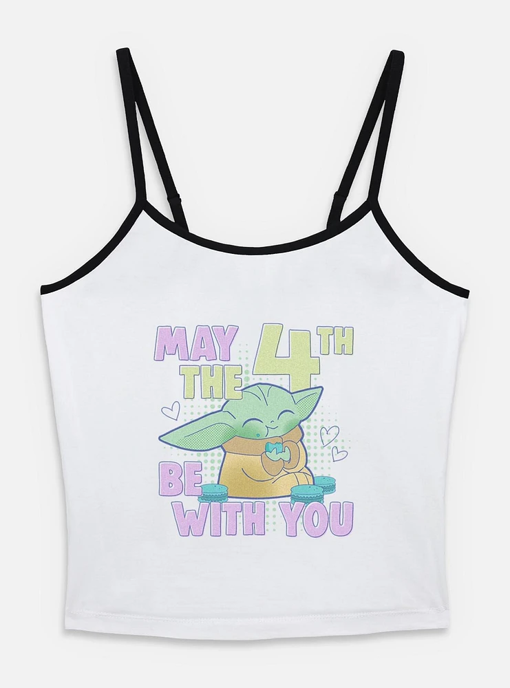 Star Wars The Mandalorian May 4th Grogu Womens Cami Tank Top