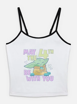 Star Wars The Mandalorian May 4th Grogu Womens Cami Tank Top