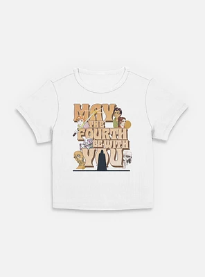 Star Wars May The Fourth Be With You Womens Baby T-Shirt