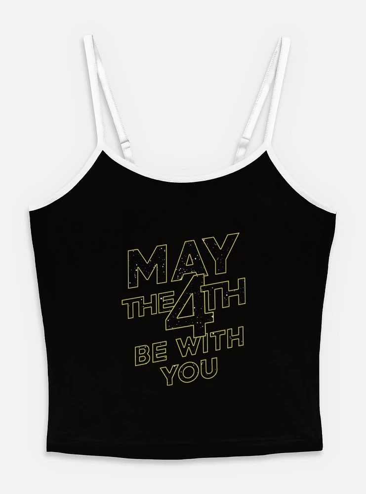 Star Wars May The 4th Be With You Womens Cami Tank Top