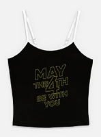 Star Wars May The 4th Be With You Womens Cami Tank Top
