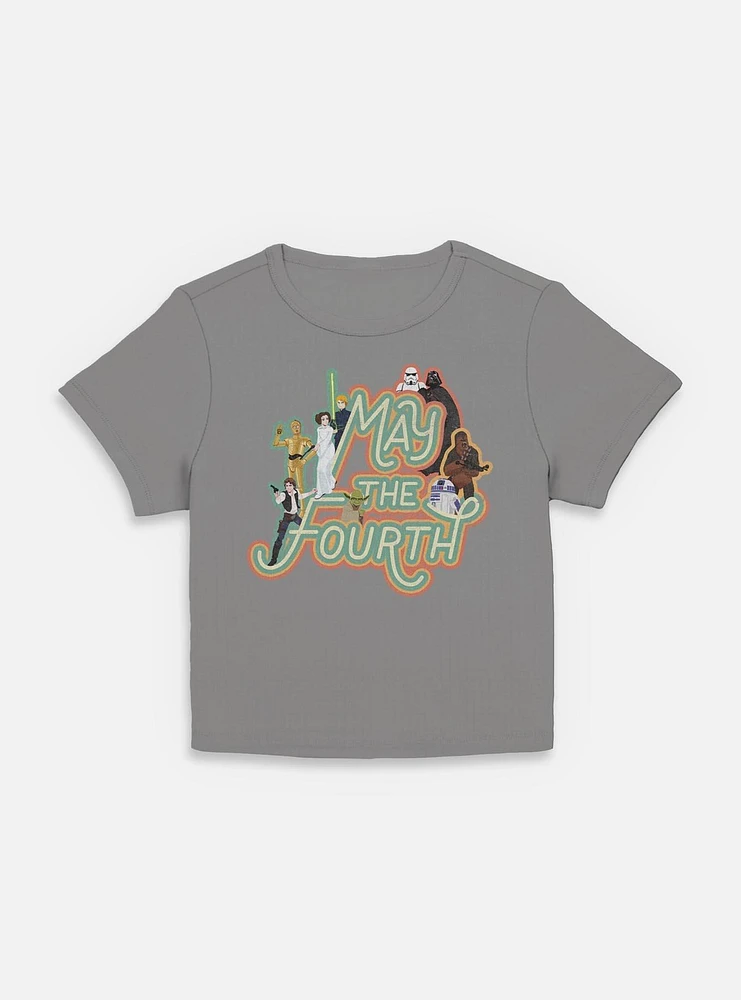 Star Wars May The 4th Retro Group Womens Baby T-Shirt