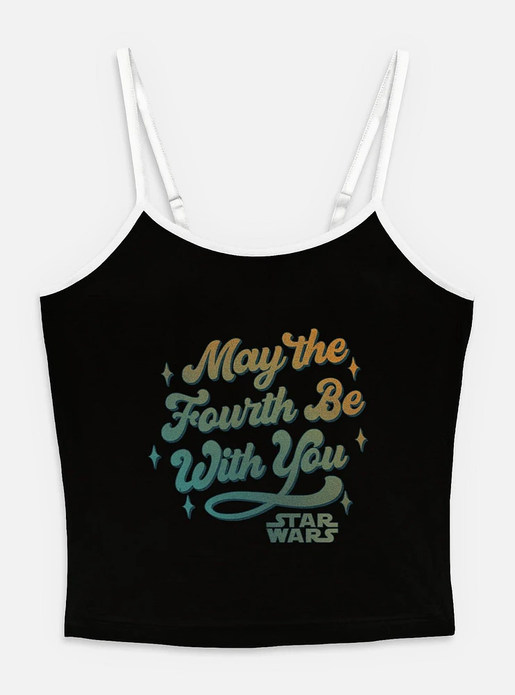 Star Wars May The 4th Retro Group Womens Cami Tank Top
