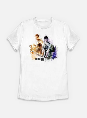 The Last Of Us Part II Abby And Ellie Floral Womens T-Shirt