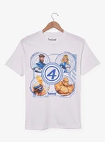 Marvel Rivals Fantastic Four Character Badges T-Shirt - BoxLunch Exclusive