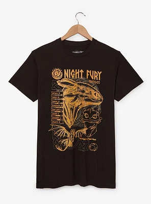Dreamworks How to Train Your Dragon Toothless Tonal Portrait T-Shirt - BoxLunch Exclusive