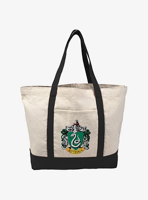 Harry Potter Slytherin Crest Canvas Tote Bag
