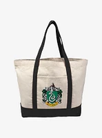 Harry Potter Slytherin Crest Canvas Tote Bag