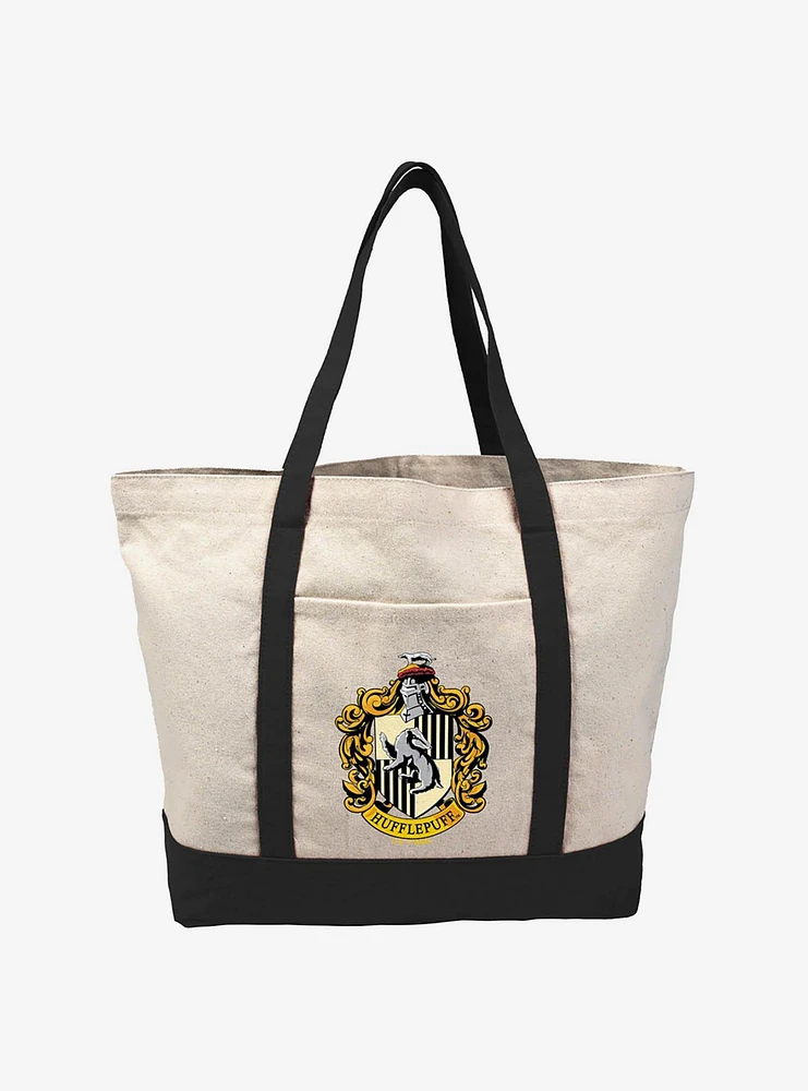 Harry Potter Hufflepuff Crest Canvas Tote Bag