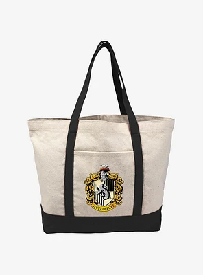 Harry Potter Hufflepuff Crest Canvas Tote Bag