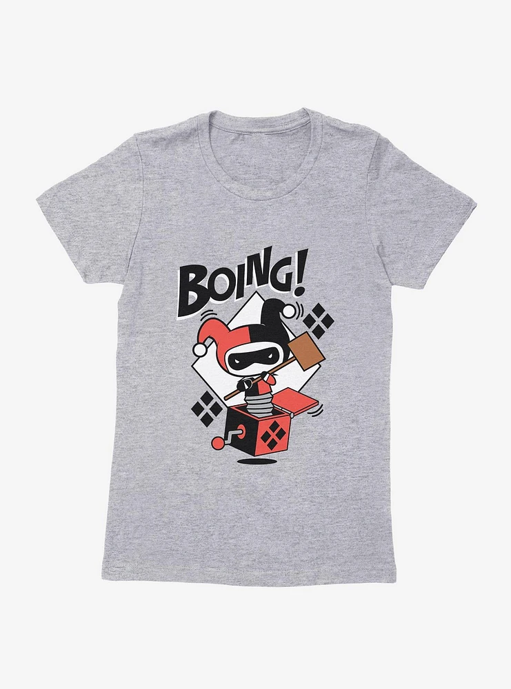 DC Comics Batman Chibi Harley Quinn Boing Womens T-Shirt
