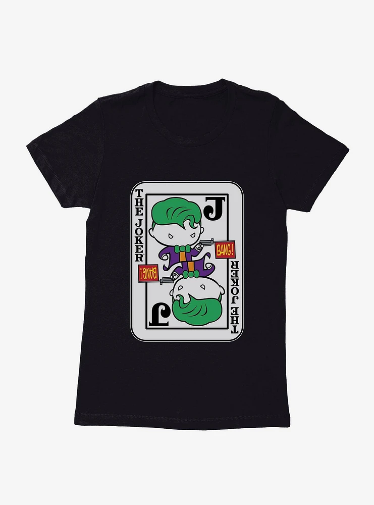 DC Comics Batman Chibi The Joker Card Womens T-Shirt