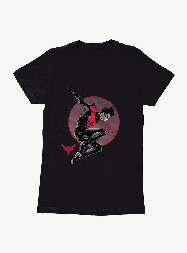 DC Comics Batman Nightwing Red Suit Jump Girls T-Shirt