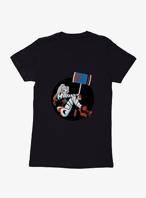 DC Comics Batman Harley Quinn Circle Photo Womens T-Shirt