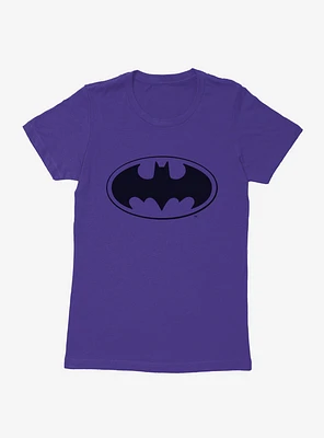 DC Comics Batman Bat Logo Womens Purple T-Shirt