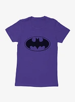 DC Comics Batman Bat Logo Womens Purple T-Shirt
