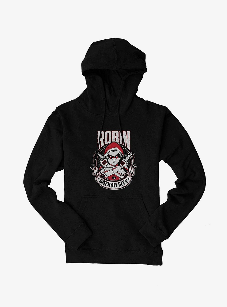 DC Comics Batman Robin Gotham City Hoodie