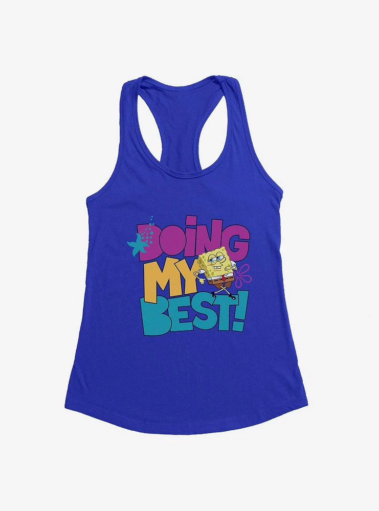 SpongeBob SquarePants Doing My Best! Womens Tank Top
