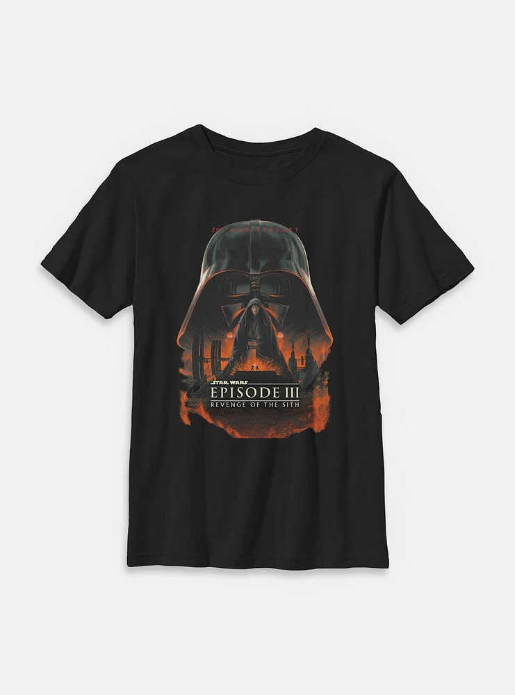 Star Wars Episode III: Revenge Of The Sith 20th Anniversary Youth T-Shirt