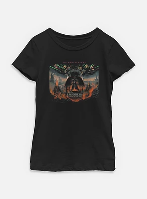 Star Wars Episode III: Revenge Of The Sith 20th Anniversary Scenic Poster Youth Girls T-Shirt