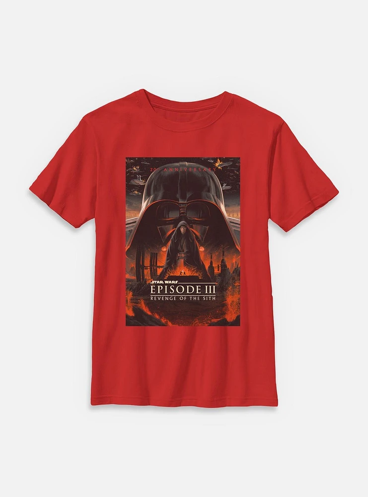 Star Wars Episode III: Revenge Of The Sith 20th Anniversary Poster Youth T-Shirt