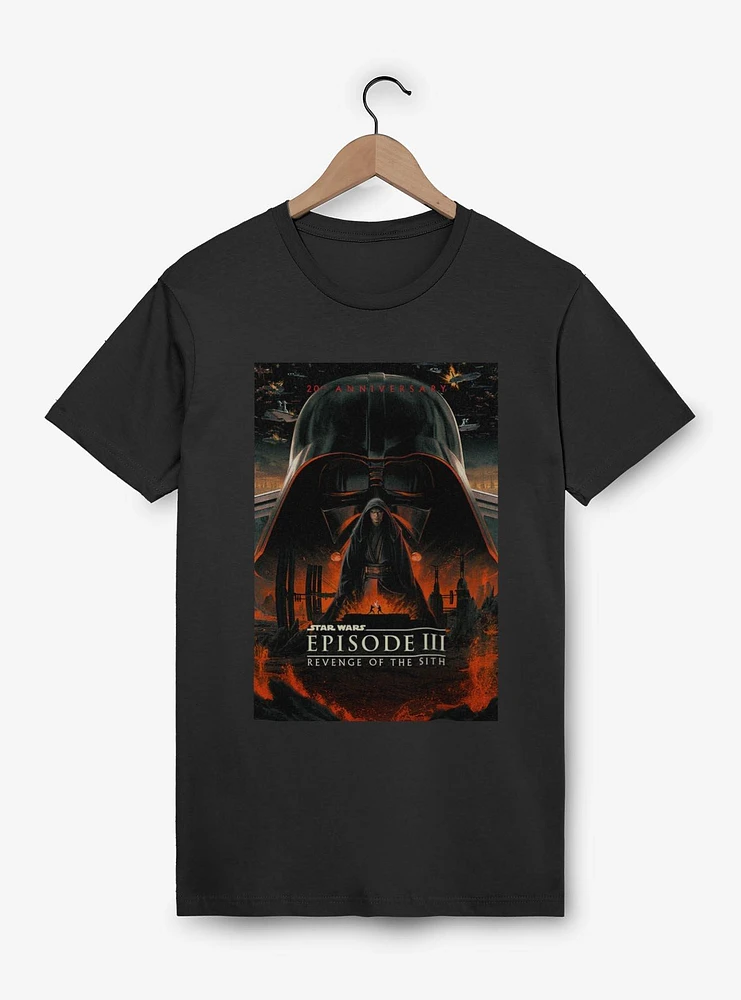Star Wars Episode III: Revenge Of The Sith 20th Anniversary Poster T-Shirt