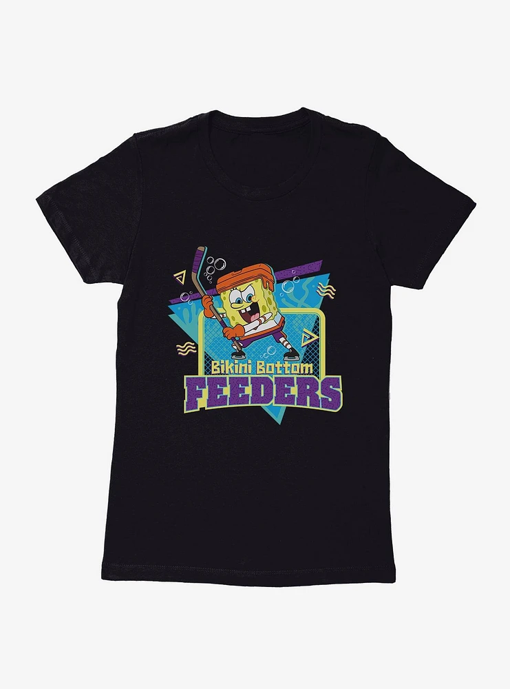 SpongeBob SquarePants Feeders Hockey Goal Womens T-Shirt